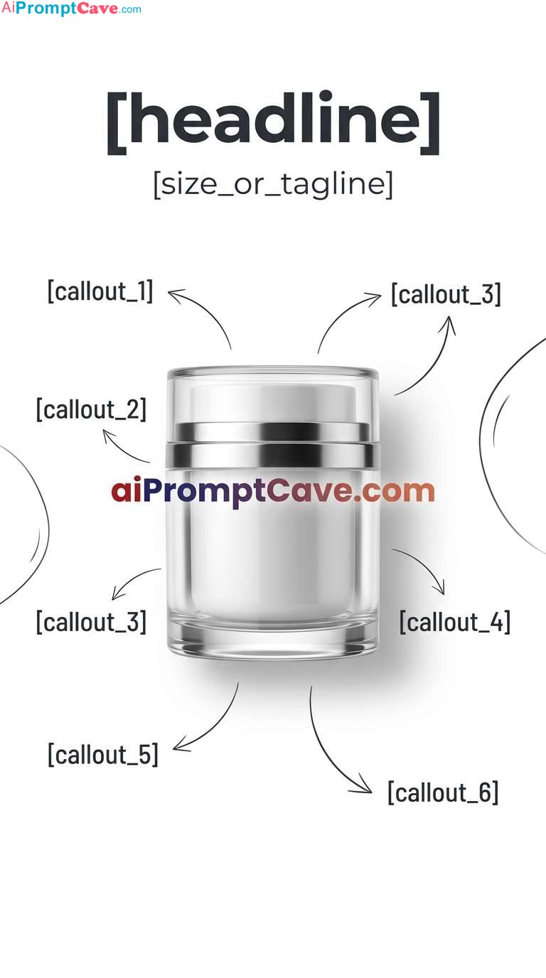 Premium Skincare Infographic Poster Prompt - Free Ai Image Prompt