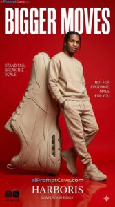 Premium Streetwear Sneaker Campaign Poster - Free Ai Image Prompt