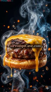 Product Ad: Melting Cheeseburger Commercial - Free Ai Image Prompt Product Ad Melting Cheeseburger Commercial - Free Ai Image Prompt