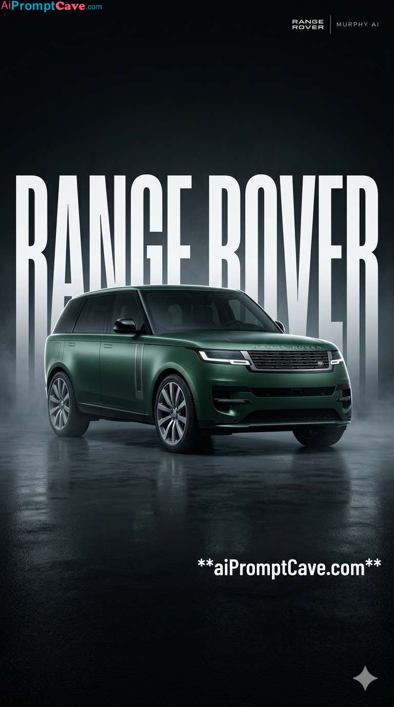 Range Rover Automotive Ad Poster - Free Ai Image Prompt