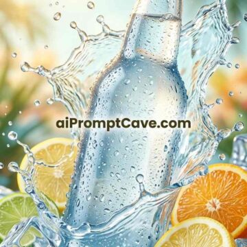 Refreshing Tropical Cold Drink Advertisement - Free Ai Image Prompt