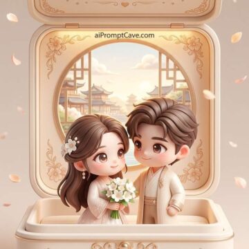 Romantic Chibi Jewelry Box 3D Collectible AI Prompt - Free Ai Image Prompt