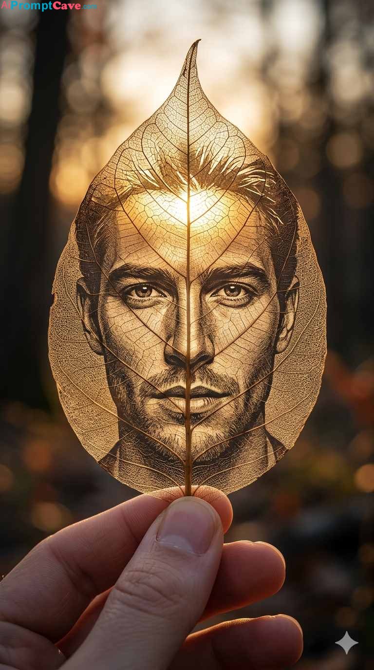 Skeleton Leaf Profile Picture Prompt - Free Ai Image Prompt