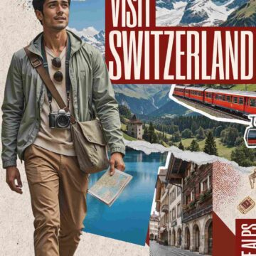 Switzerland Travel Poster Tourist Style - Free Ai Image Prompt