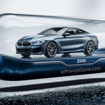 Tiny BMW Capsule Poster Prompt - Free Ai Image Prompt