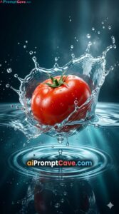 Tomato Water Splash Macro Prompt - Free Ai Image Prompt Tomato Water Splash Macro Prompt - Free Ai Image Prompt