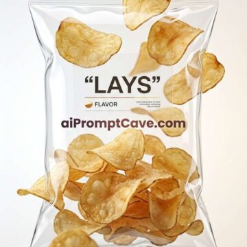 Transparent Chips Layers Floating Snack Ad Concept - Free Ai Image Prompt