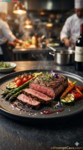 Ultra Realistic Michelin Grilled Beef Food Photography Prompt - Free Ai Image Prompt