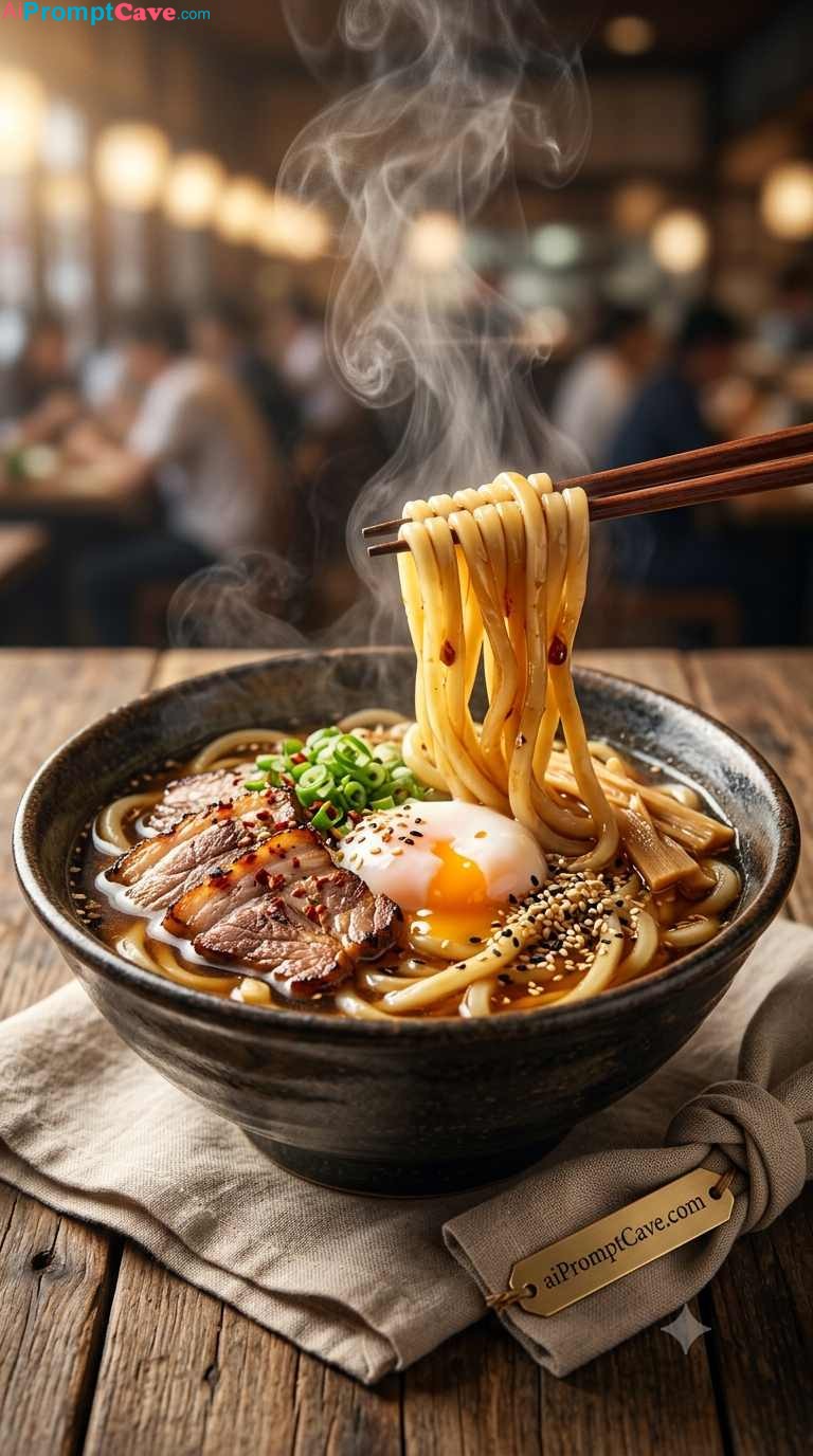 Viral Noodle Food Photography Prompt for Craving-Inducing AI Images - Free Ai Image Prompt