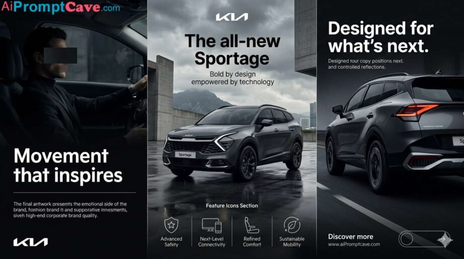 Kia Sportage Poster Prompt - Free Ai Image Prompt