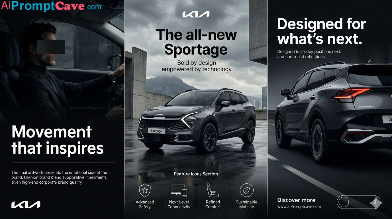 Kia Sportage Poster Prompt - Free Ai Image Prompt