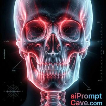 Medical Neon X-Ray Scan Prompt - Free Ai Image Prompt